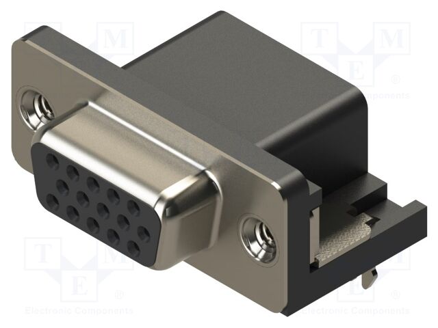 Connector: D-Sub HD; PIN: 15; socket; female; straight; THT; MHHDR