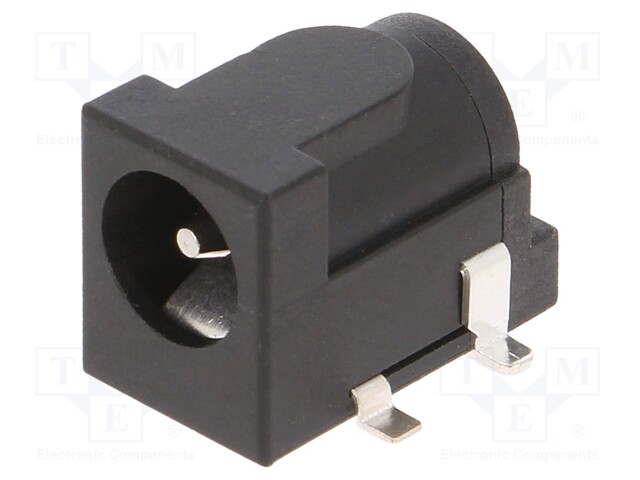 Socket; DC supply; male; 5,5/2,1-2,5mm; 5.5mm; 2.1mm; SMT; 5A; 12VDC
