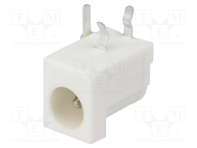 Socket; DC supply; male; 5,5/2,1-2,5mm; 5.5mm; 2.1mm; THT; 5A; 12VDC