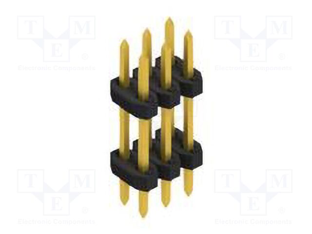 Connector: pin strips; pin header; male; PIN: 6; 2mm; THT; 2x3; 100V
