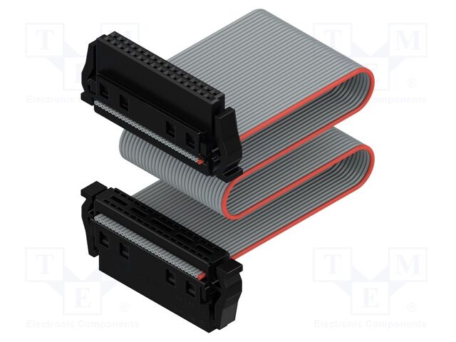 Ribbon cable with IDC connectors; Contacts ph: 1.27mm; PIN: 2x16