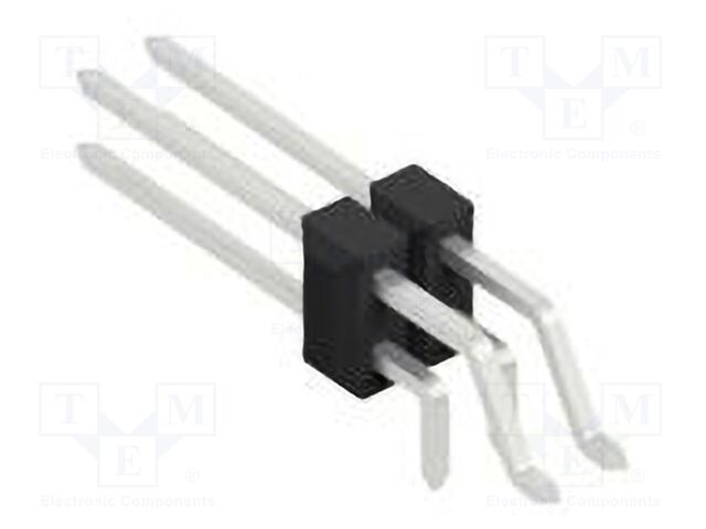 Connector: pin strips; pin header; male; PIN: 4; 2.54mm; SMT,THT