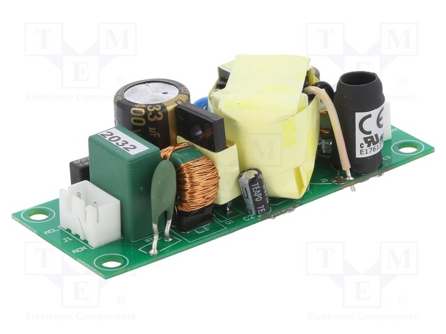 Converter: AC/DC; 25W; 90÷264VAC; Uout: 15VDC; Iout: 1.67A; 85%