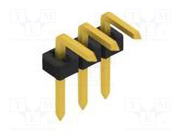 Connector: pin strips; pin header; male; PIN: 3; 2mm; THT; 1x3; 100V