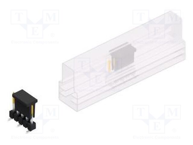 Connector: pin strips; pin header; male; PIN: 5; 2.54mm; SMT; 1x5