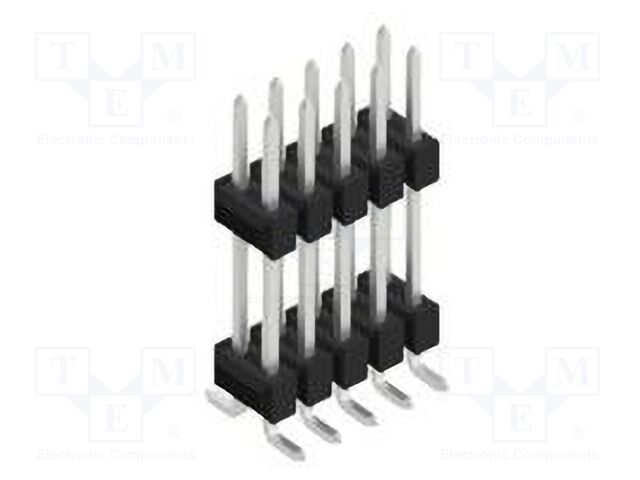 Connector: pin strips; pin header; male; PIN: 10; 2.54mm; SMT; 2x5