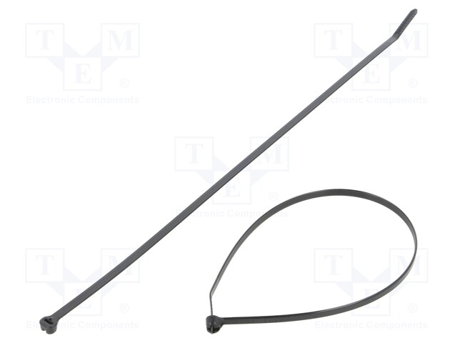 Cable tie; with a metal clasp; L: 305mm; W: 4.7mm; polyamide; 222N