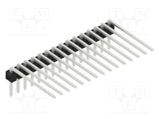 Connector: pin strips; pin header; male; PIN: 15; 2.54mm; THT; 1x15