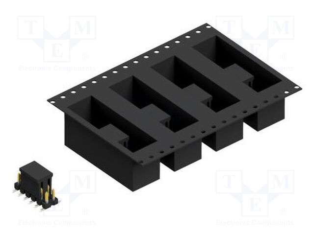 Connector: pin strips; pin header; male; PIN: 12; 2.54mm; SMT; 2x6