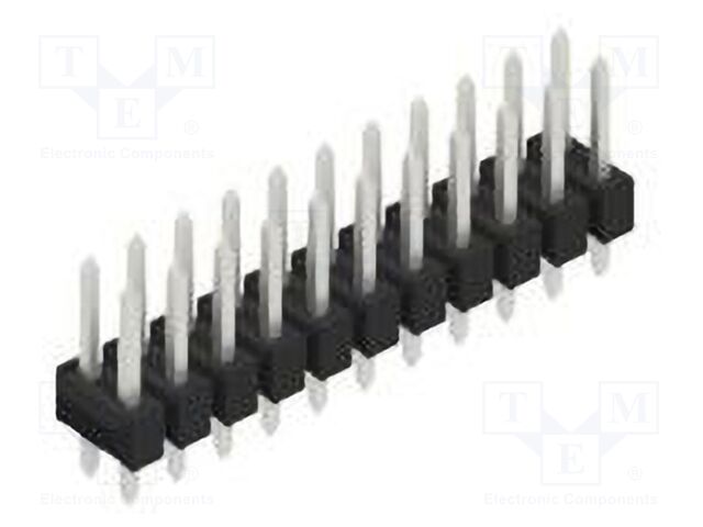 Connector: pin strips; pin header; male; PIN: 22; 2.54mm; THT; 2x11