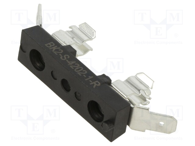 Fuse holder; cylindrical fuses; 6.3x32mm; 25A; on panel; UL94V-0