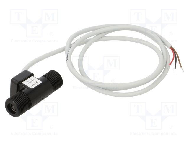 Sensor: flow; 5÷24VDC; 1÷25l/min; OUT: NPN; -20÷100°C; 0.9m; FT-110