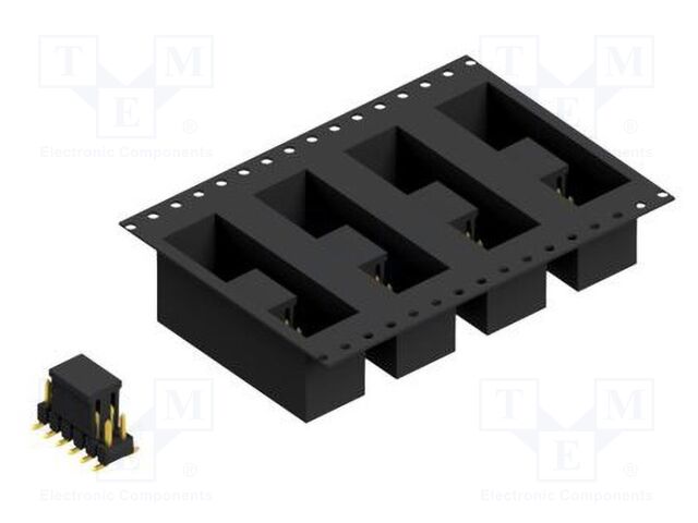Connector: pin strips; pin header; male; PIN: 12; 2.54mm; SMT; 2x6
