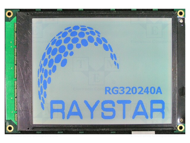 Display: LCD; graphical; 320x240; STN Positive; gray; 166x109x13mm
