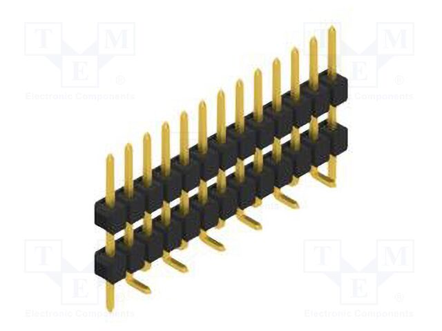 Connector: pin strips; pin header; male; PIN: 13; 2.54mm; SMT; 1x13