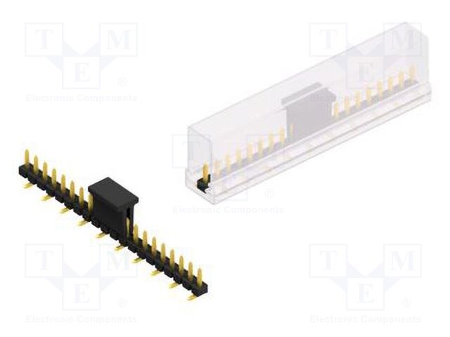 Connector: pin strips; pin header; male; PIN: 20; 2.54mm; SMT; 1x20