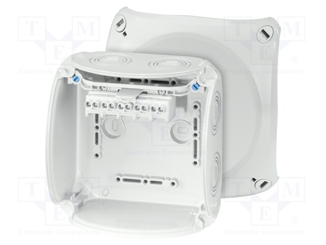 Enclosure: junction box; X: 130mm; Y: 130mm; Z: 77mm; IP66,IP67; grey