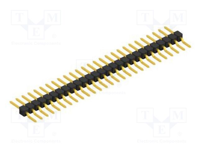 Connector: pin strips; pin header; male; PIN: 27; 2.54mm; SMT; 1x27