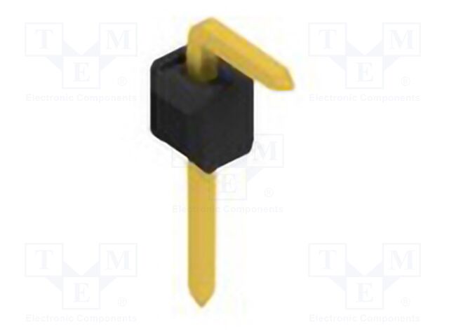 Connector: pin strips; pin header; male; PIN: 1; 2.54mm; THT; 1x1