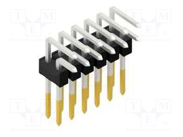 Connector: pin strips; pin header; male; PIN: 12; 2.54mm; THT; 2x6