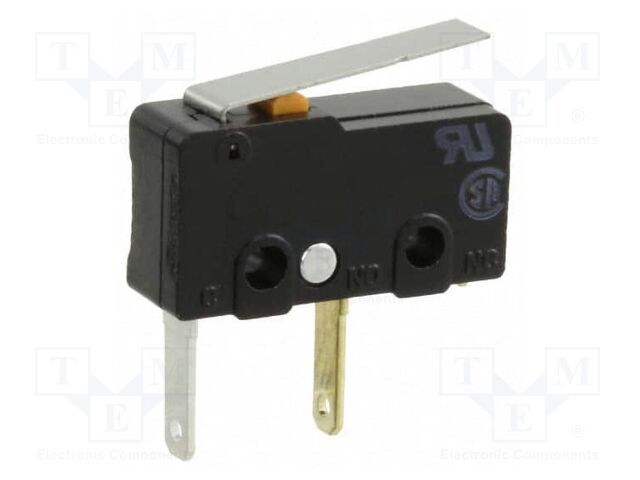 Microswitch SNAP ACTION; with short lever; SPST-NO; 3A/250VAC