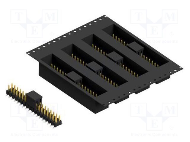 Connector: pin strips; pin header; male; PIN: 36; 2.54mm; SMT; 2x18