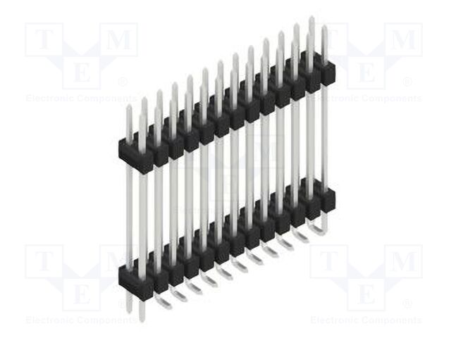 Connector: pin strips; pin header; male; PIN: 26; 2.54mm; SMT; 2x13