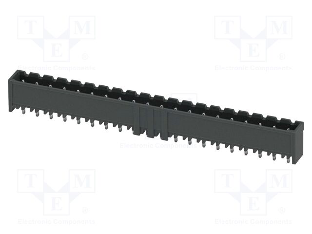 PCB headers, nominal cross section: 2.5 mm2, color: black, n