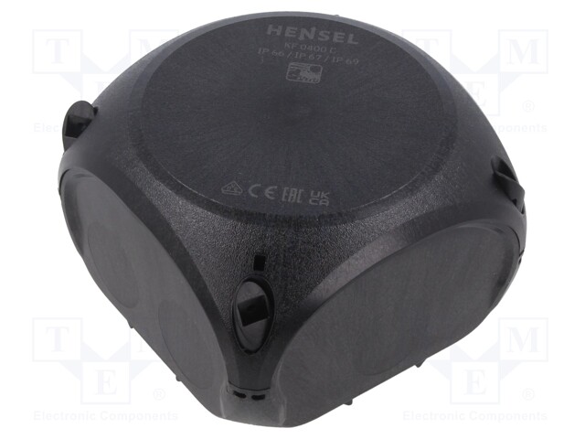 Enclosure: junction box; X: 104mm; Y: 104mm; Z: 70mm; IP66,IP67