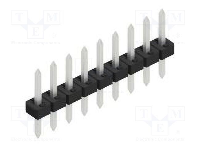 Connector: pin strips; pin header; male; PIN: 9; 2mm; THT; 1x9; 100V