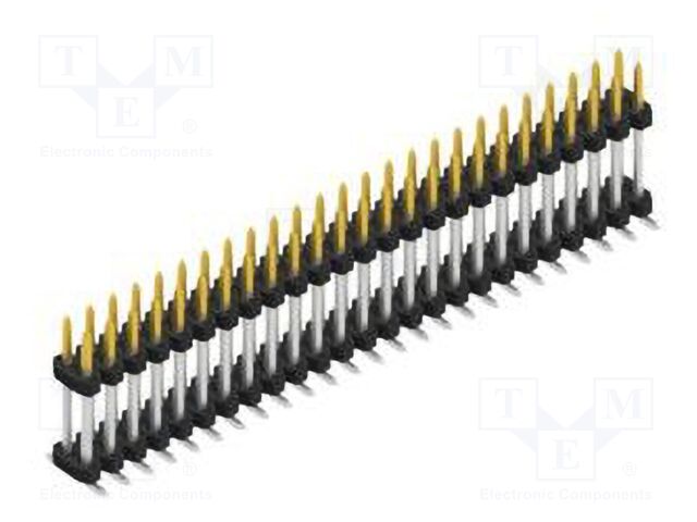 Connector: pin strips; pin header; male; PIN: 50; 2mm; SMT; 2x25
