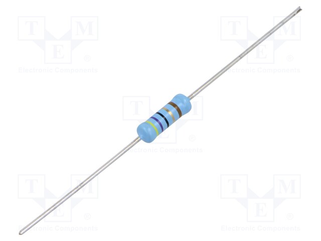 Resistor: metal film; THT; 47Ω; 1W; ±1%; Ø4.2x11.9mm; -55÷155°C