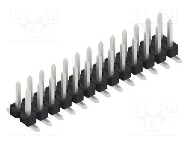 Connector: pin strips; pin header; male; PIN: 26; 2.54mm; SMT; 2x13