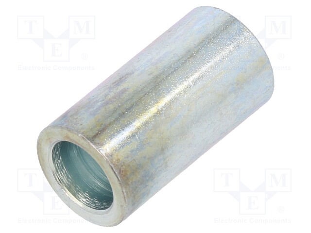 Spacer sleeve; 10.5mm; cylindrical; steel; zinc; Out.diam: 30mm