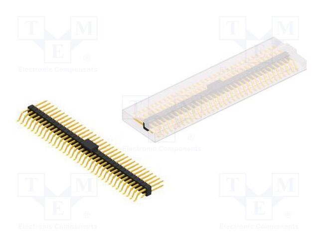 Connector: pin strips; pin header; male; PIN: 68; 2.54mm; SMT; 2x34