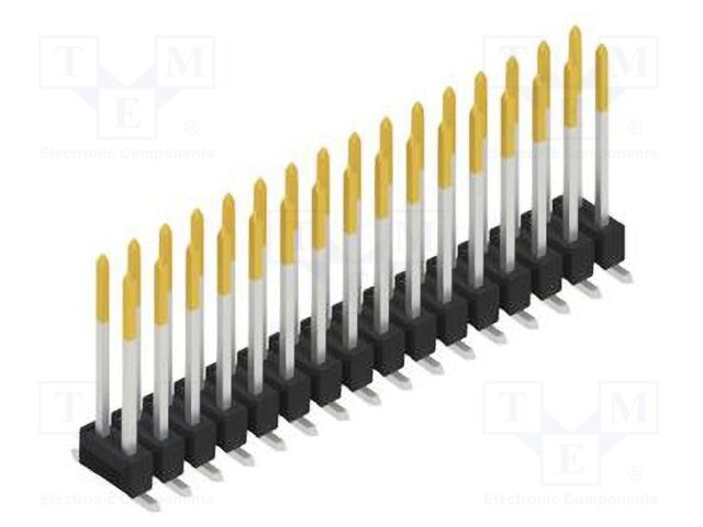 Connector: pin strips; pin header; male; PIN: 32; 2.54mm; SMT; 2x16