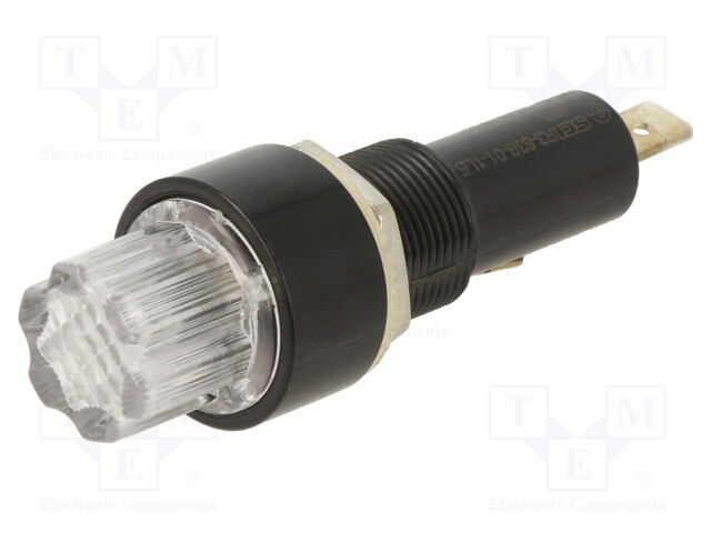 Fuse holder; 6.3x32mm; 20A; on panel; Cutout: Ø16mm; UL94V-1; 32VDC