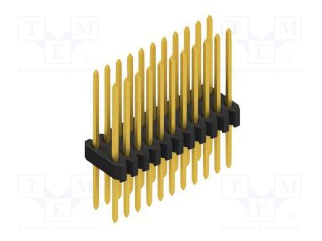 Connector: pin strips; pin header; male; PIN: 22; 1.27mm; THT; 2x11