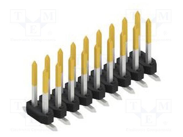 Connector: pin strips; pin header; male; PIN: 18; 2mm; SMT; 2x9; 100V