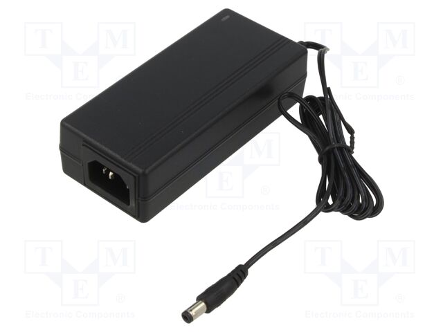 Power supply: switching; 24VDC; 2.7A; Out: 5,5/2,1; 65W; 90÷264VAC