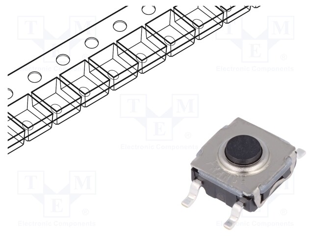 Microswitch TACT; SPST-NO; Pos: 2; 0.05A/32VDC; SMT; none; 2N; 3.5mm