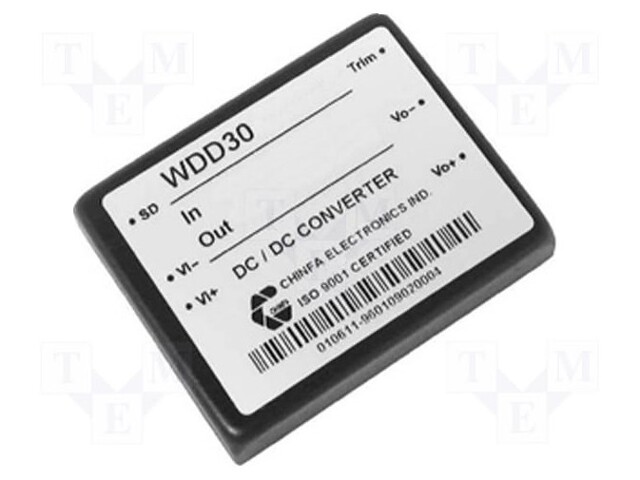 Converter: DC/DC; 23W; Uin: 35÷75V; 3.3VDC; Iout: 7A; 2"x1,6"; 60g