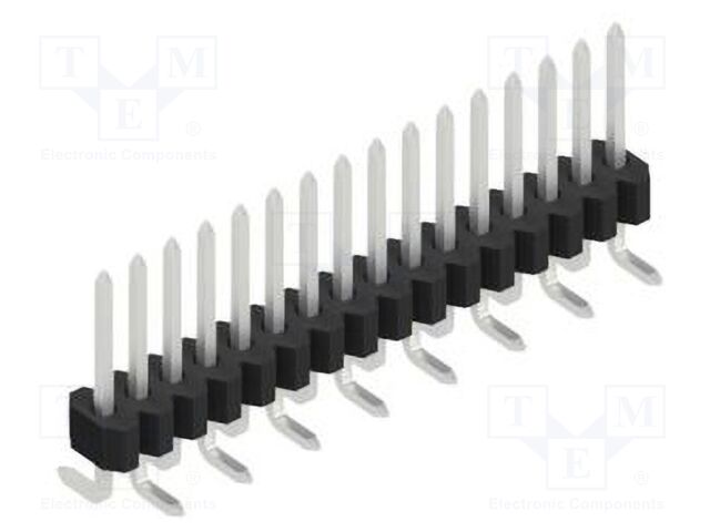 Connector: pin strips; pin header; male; PIN: 16; 1.27mm; SMT; 1x16