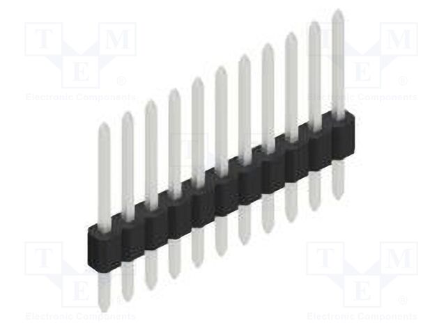 Connector: pin strips; pin header; male; PIN: 11; 1.27mm; THT; 1x11