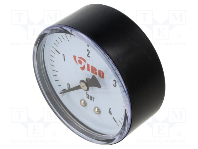 Manometer; 0÷4bar; water; 60mm; Enclos.mat: plastic