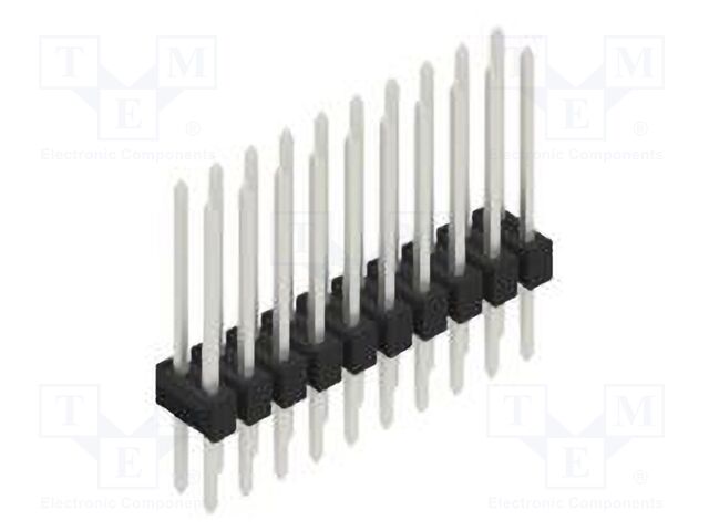Connector: pin strips; pin header; male; PIN: 20; 2.54mm; THT; 2x10