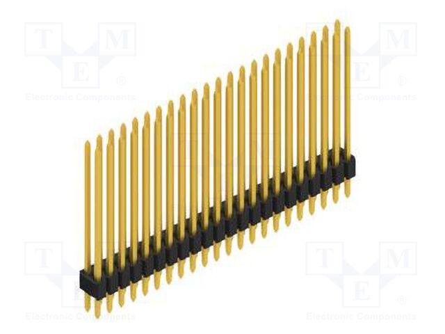 Connector: pin strips; pin header; male; PIN: 44; 1.27mm; THT; 2x22