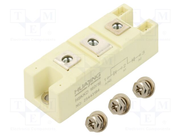 Module: diode; double series; 1.6kV; If: 160A; 34MM; Ufmax: 1.2V