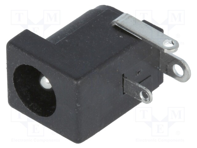 Socket; DC supply; male; 5,5/2,5mm; 5.5mm; 2.5mm; THT; 1A; -25÷85°C