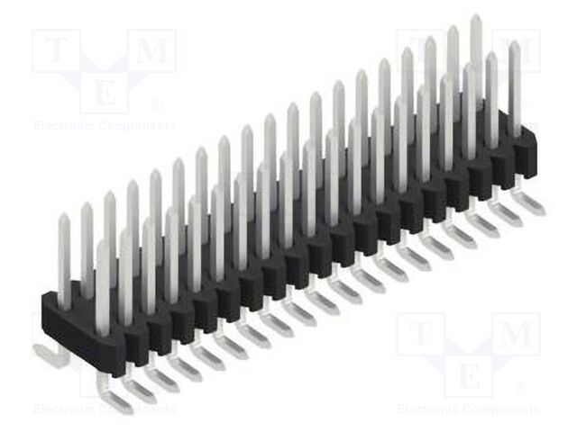 Connector: pin strips; pin header; male; PIN: 38; 1.27mm; SMT; 2x19